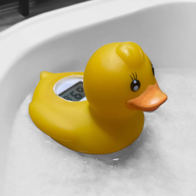 ZSquared Accessories Baby/Infant Bath Floating Toy Water Duck Safety Thermometer with Temperature Warning (Lady Duck) - BeesActive Australia