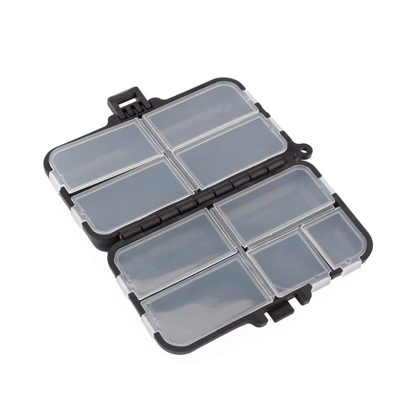 VGEBY 9 Compartments Plastic Box of Rigs Hooks Hooks Baits for Fishing Fishing Box - BeesActive Australia