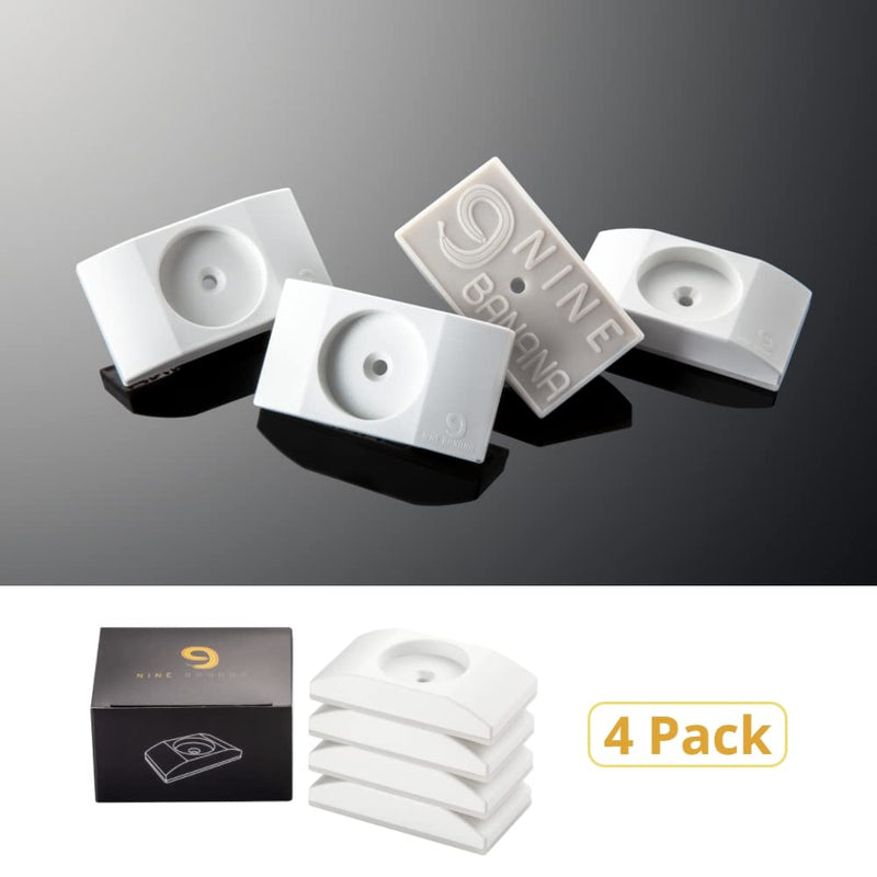 NINE BANANA 1st Nonslip Sturdy & Stylish Matte White Rectangle Baby Gate Wall Protector (4Pack x 1Set) : Safety Wall Pads for Child Dogs Pet Gates, Doorways, Stairs, Baby Gates with Door 4 Pack x 1 Set(4 count) - BeesActive Australia