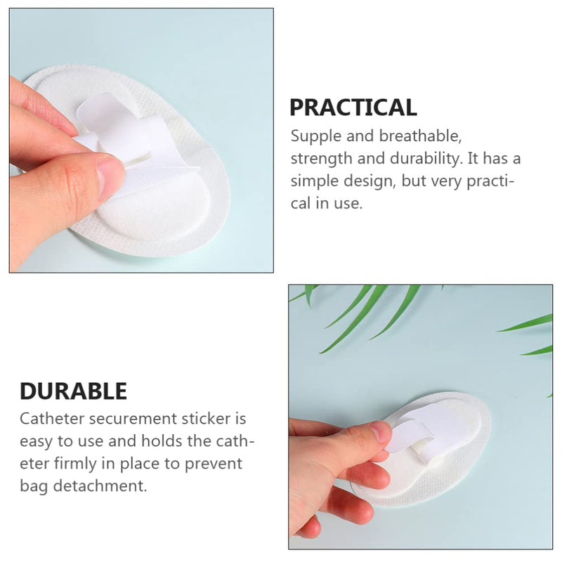 EXCEART Catheter Tube Holder 20Pcs Catheter Fixation Stickers Catheter Stabilization Device Catheter Tube Fixing Tapes - BeesActive Australia