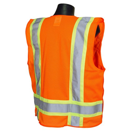 [AUSTRALIA] - Radians SV46OM Class 2 Breakaway Survey Safety Vests, Two Tone Orange, Medium 