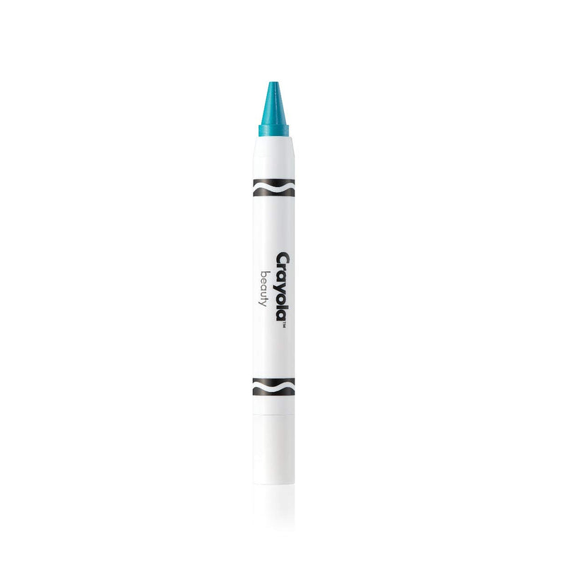 Crayola Beauty - Face Crayon - 3 in 1, Use as Eyeshadow, Lipstick or Blush - Highly Pigmented Color, Ultra Creamy, No Mess - Talc Free & Vegan Friendly - Turquoise Blue - 0.07 oz - BeesActive Australia