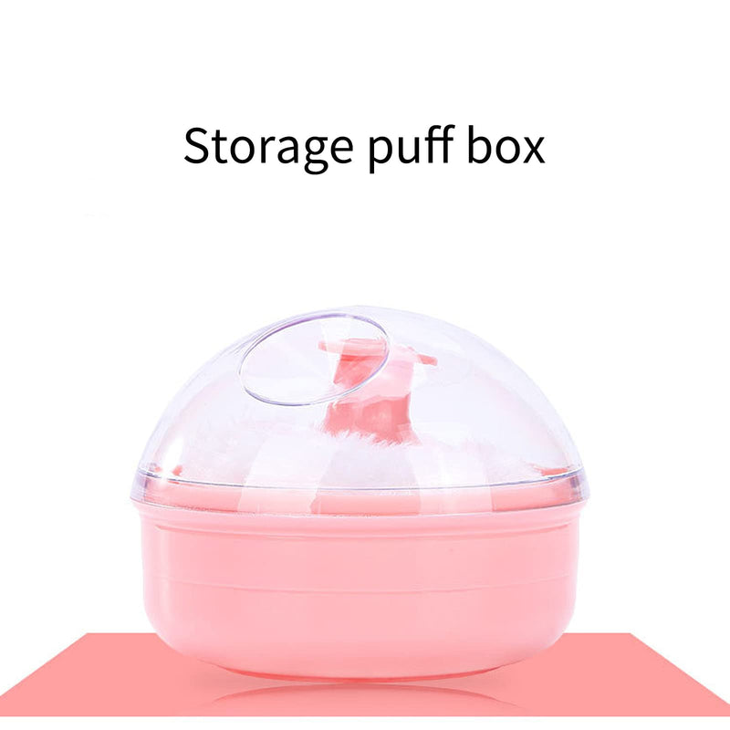Portable kids Soft Body Talcum Powder Puff Sponge with Box Case Container Useful Soft talcum Powder and Durable Puff (blue) Blue - BeesActive Australia