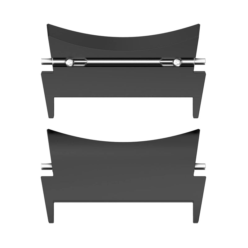 Watch Strap Connector Stainless Steel Adapter Compatible with Galaxy Watch 4/Watch 4 Classic Metal Connection Adapter Connection Watch Band (Black) Black - BeesActive Australia