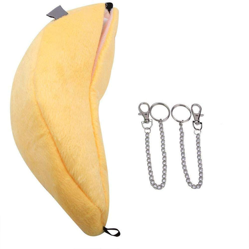 1 Pack Hamster Hanging House Hammock Banana Design Small Animals Cotton Cage Sleeping Nest Suitable for Small Pet Bed Small Hamster Toys Cage Swing (Color : Yellow) - BeesActive Australia