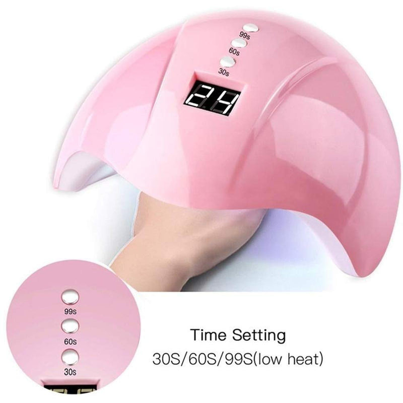 Barabum Nail Lamp,Nail Art Equipment Set,Nail Art Brush Set,Nail Polisher for Salon 1 Set Manicures Tool Nail Art Set (Pink set) Pink set - BeesActive Australia