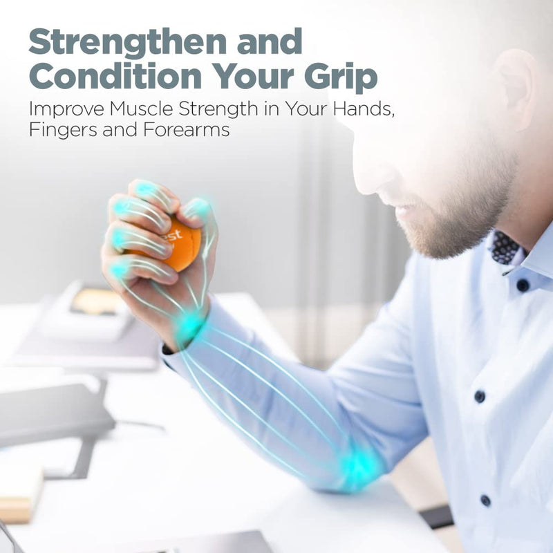 Logest Hand Stress Ball - Stress Reliever and Hand Exercise Ball - Stress Balls for Adults to Strengthen Grip Reduce Carpal Tunnel Pain Anxiety Finger - BeesActive Australia