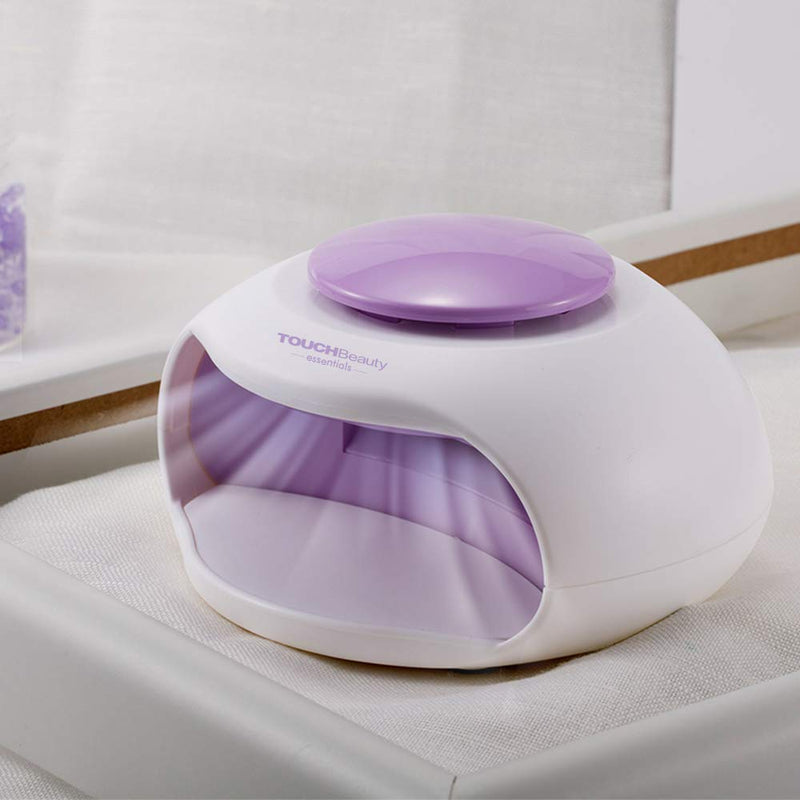 Portable Nail Dryer with Fan & LED Light By TOUCHBeauty Upgraded Non-Blacken Hands Mini Size Ideal For Regular Nail Polishes TB-0889B - BeesActive Australia