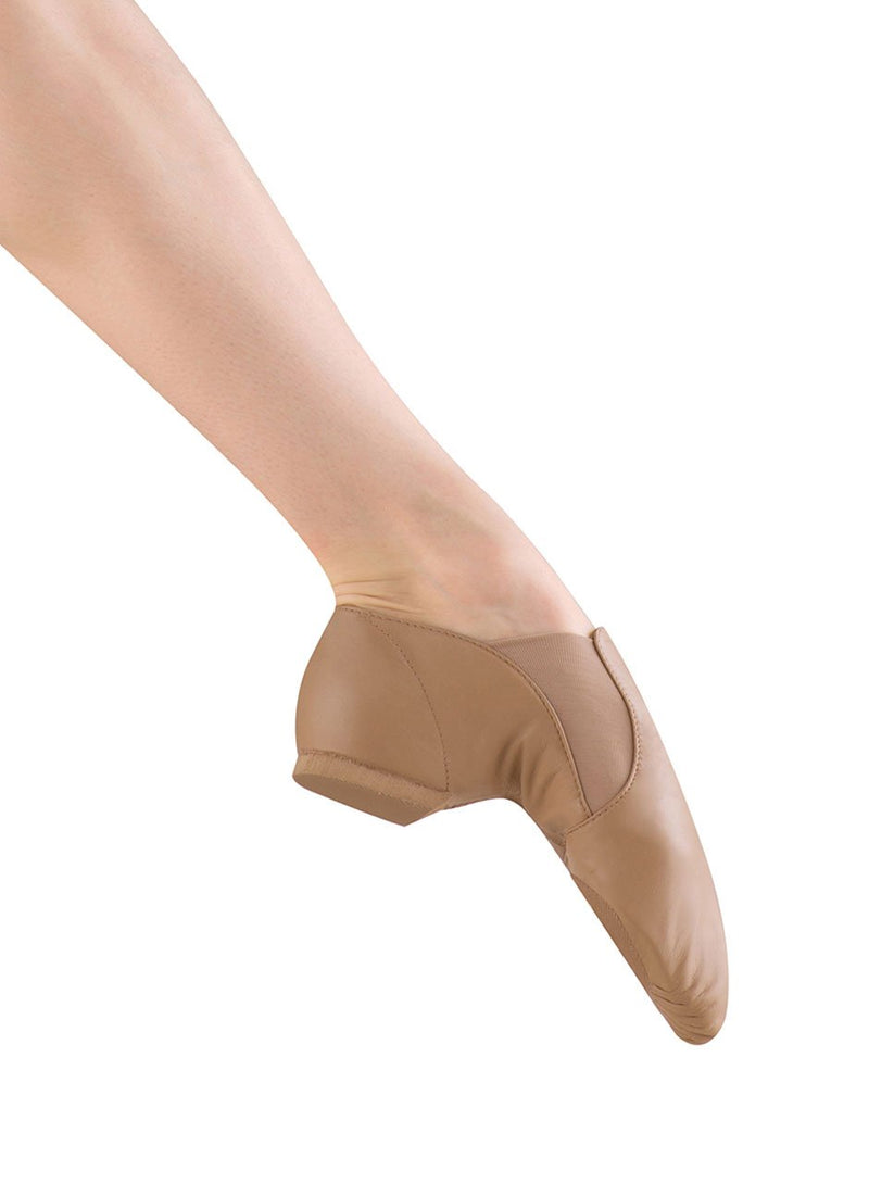 [AUSTRALIA] - Bloch Dance Women's Elasta Bootie Leather and Elastic Split Sole Jazz Shoe 5.5 Tan 