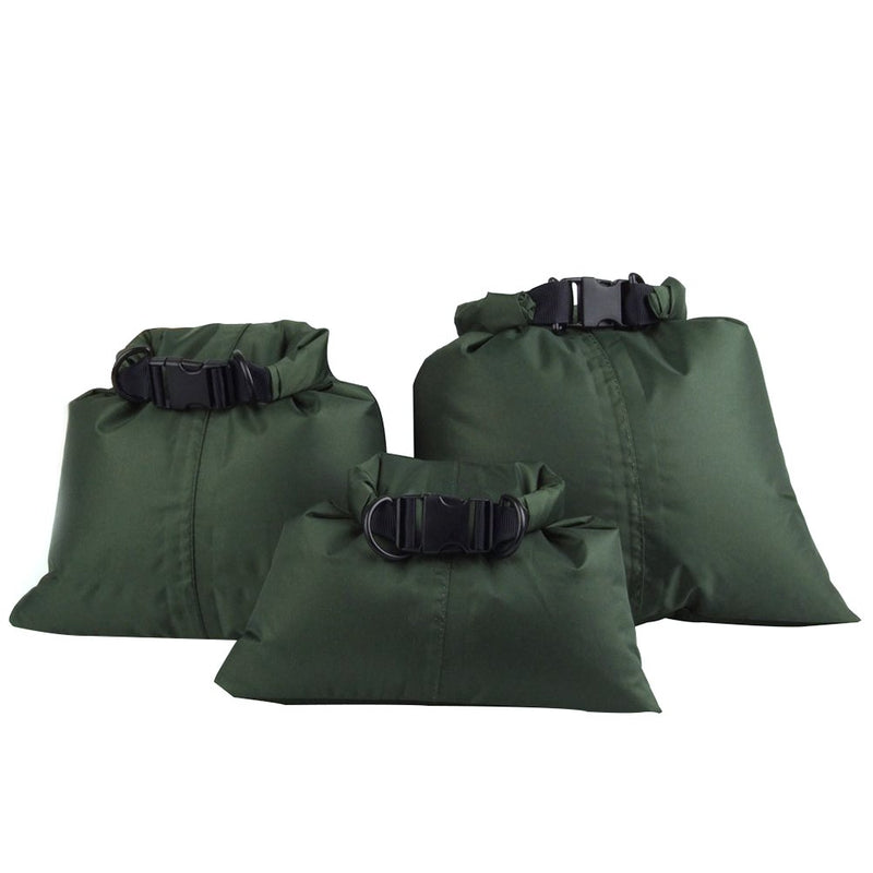 [AUSTRALIA] - leorx 1.5L+2.5L+3.5L Waterproof Dry Bag Storage Pouch Bag for Camping (Army Green) 