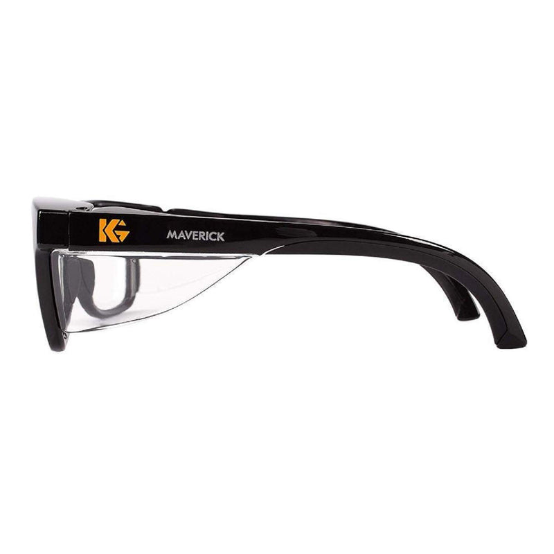 Kleenguard Maverick Safety Glasses with Intergrated Side Shields (3 Pair) (49309 Clear Anti-Fog Lens with Black Frame) - BeesActive Australia