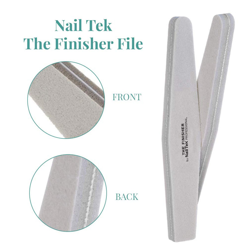 Nail Tek The Finisher File, 6 Pack, Professional Fingernail File for Manicure Pedicure, Keep Nails Trim and Smooth, No More Nail Jagged Edges - BeesActive Australia