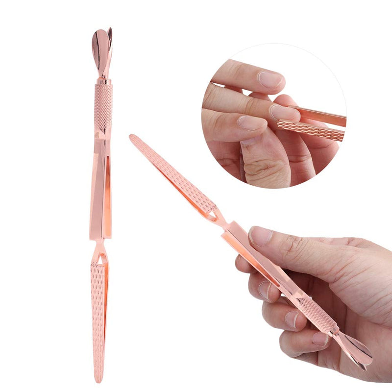 Stainless Steel Nail Shaping Clip,Multi-Functional Nail Tweezers Nail Glue Removal Clamp Nail Art Tool for Home and Professional Use(#1) - BeesActive Australia