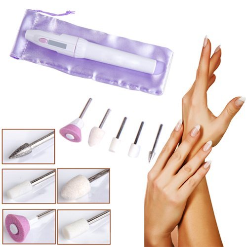 Yimart Professional Pen Shape Nail Drill Art File Electric Manicure Set With 5 Bits - BeesActive Australia