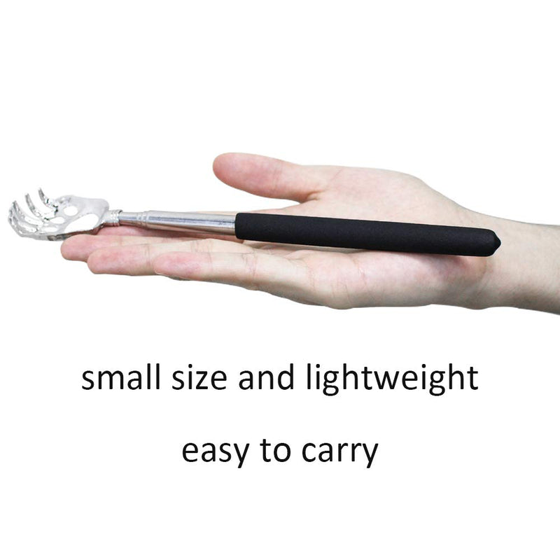 2 Pack Back Scratcher for Men Women, Bear Claw Novelty Gifts Telescopic Back Massager Tool, Extendable Telescopic Backscratcher Men Stocking Fillers Birthday Christmas Gifts (Black) Black - BeesActive Australia