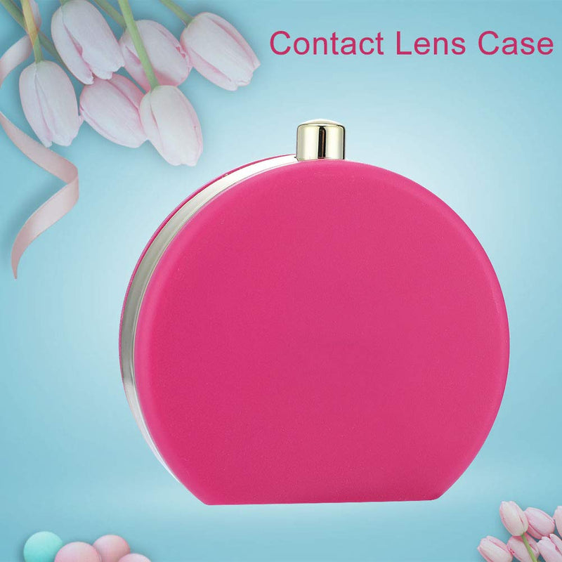 Contact Lenses Case, Mini Contact Lens Eye Care Lenses Case Set Kit for Travel, Home (Rose Pink) - BeesActive Australia