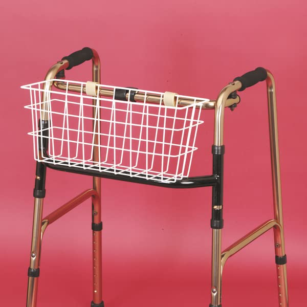 Performance Health Walker Basket, Universal Wire Basket for Walking Frame Basket, Carrying Aid for Elderly, Disabled and Handicapped Users - BeesActive Australia