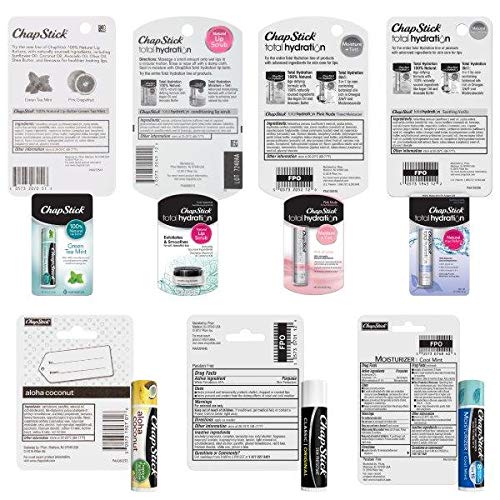 ChapStick Lip Care Collector and Holiday Gift Set, Classic Lip Balm, Total Hydration Lip Balm + Scrub, 7 Count, Great Gifts for Women - BeesActive Australia