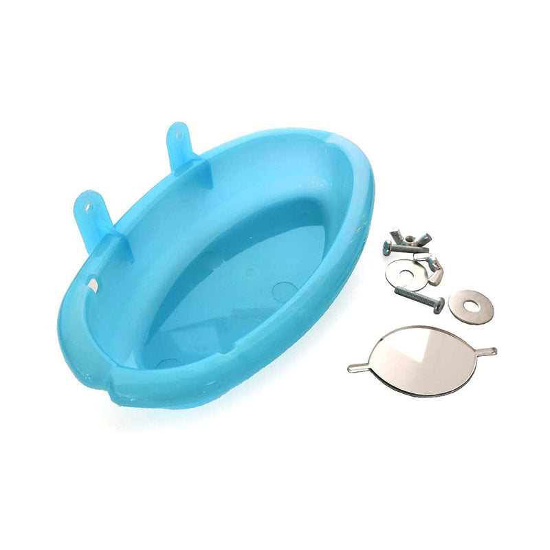 chenchen Mirrored Bird Bathroom, Bird Bathing Box for Small Parrots, Parakeets, Canaries and African Grey Parrots, Bathtub Bird Shower Accessories 7.4x3.9x1.4inch - BeesActive Australia