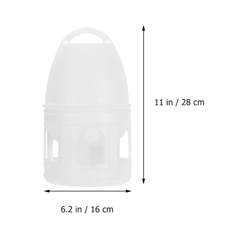TEHAUX Pigeon Water Feeder, Bird Water Drinker 3L Bird Water Dispenser Automatic Feeder Hanging Water Bottles for Pigeon (White) - BeesActive Australia