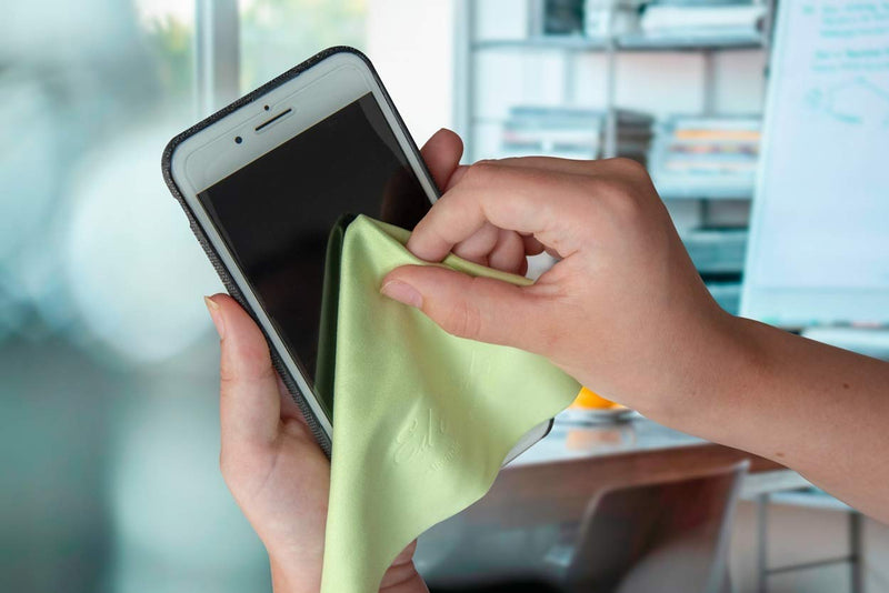 8* Ed Hicks Premium Microfibre Glasses Cleaning Cloths also for Phone Screens, Lenses � Ultra Effective, Chemical Free Cleaning � Super Soft � Reusable � Easy to find Colours � Storage Pouch Medium (12 x 12cm) Multi-Colour (8 Pack) - BeesActive Australia