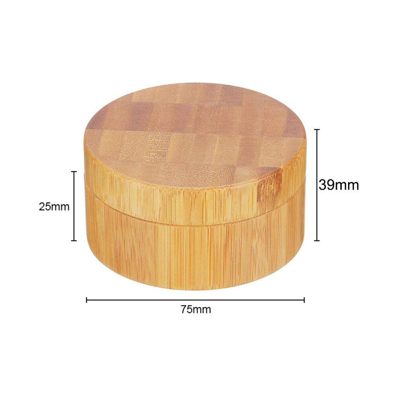 30ml Upscale Wood Cosmetic Container with Lids Loose Powder Container Travel Cosmetic Jar Pot Makeup Sample Containers Tins - BeesActive Australia