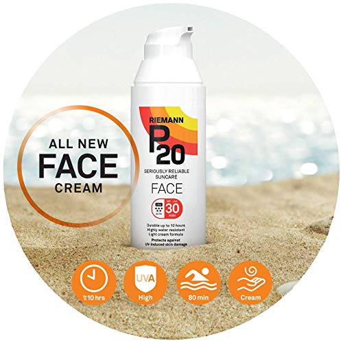 Riemann P20 Face Sun cream SPF30 50 g Long Lasting UVA and UVB Protection for up to 10 hours, Highly Water Resistant - BeesActive Australia