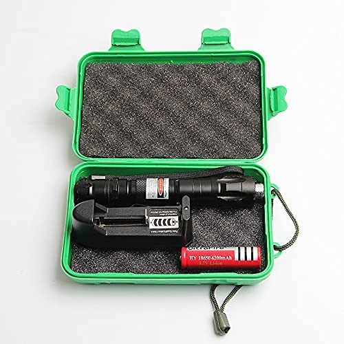 SolidKraft High Power Green Laser, Tactical Long Range Laser, Rechargeable Laser Single-Press On/Off, Adjustable Focus Hunting Rifle Scope with Carrying Case - BeesActive Australia