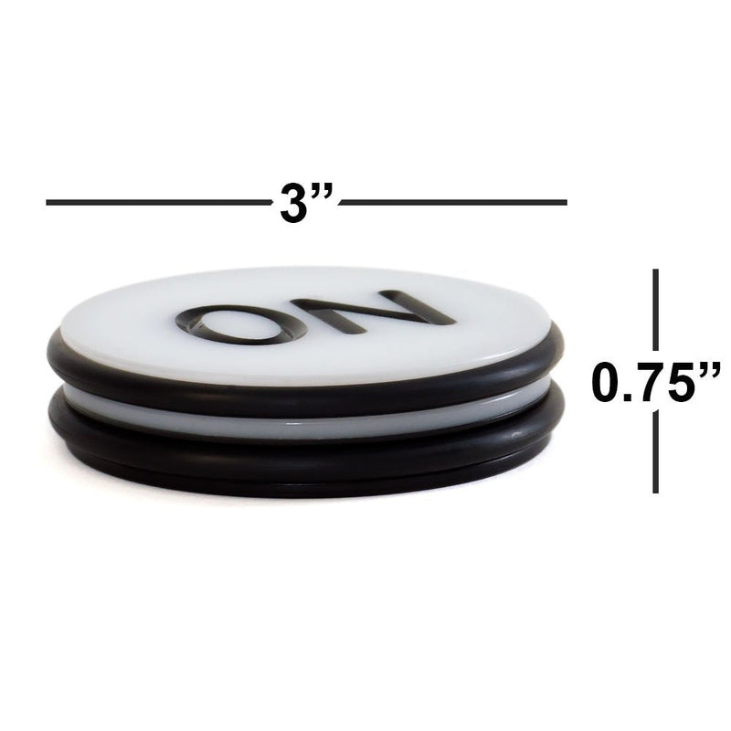 GSE Games & Sports Expert Double-Sided Acrylic Casino Craps ON/Off Puck, 3 Inch Diameter - BeesActive Australia