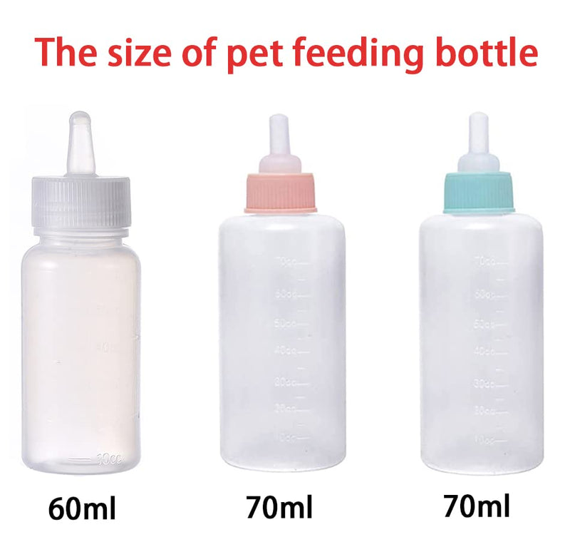 Islmlisa Pet Feeding Bottle Kit,Pet Syringe,Pet Pill Shooter Dispenser,Cat and Dog Feeding Bottle and Small Animal Silicone Pacifier,Pet Feeding Tool for Animals - BeesActive Australia