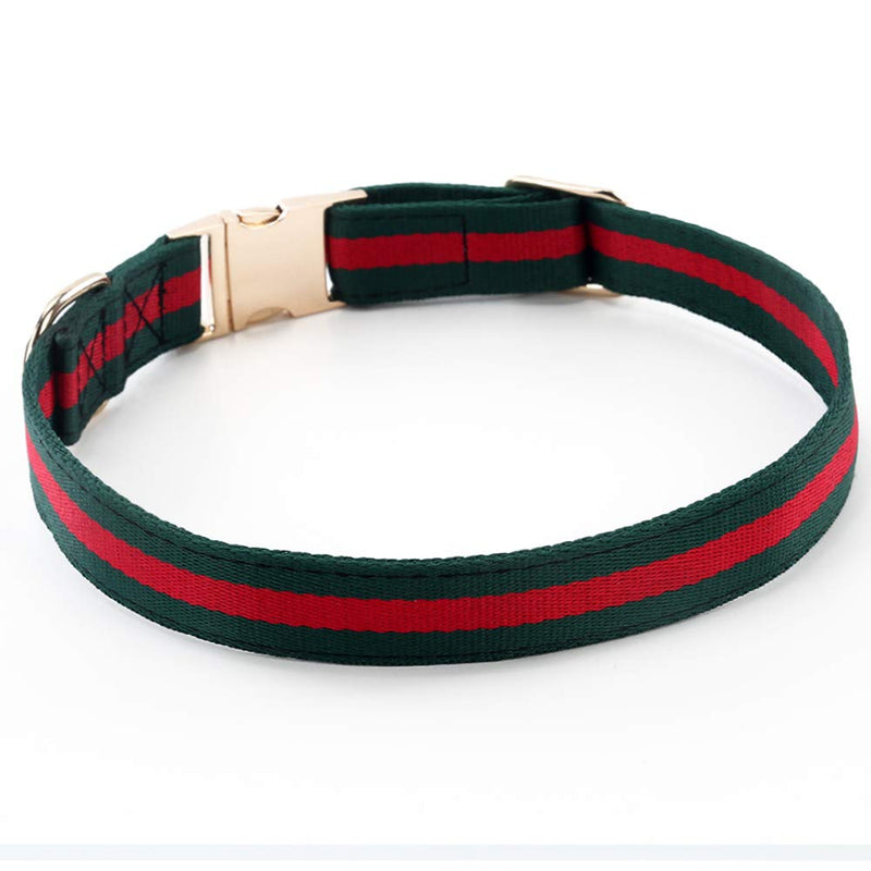 NISIYE Premium Dog Collar, Soft Comfortable Dog Collars in Luxury Style, Durable Adjustable Dog Collar with Metal Buckle Safety for Small Medium Large Dogs M (Neck Girth:11.8"-17.7", Width:3/4") - BeesActive Australia