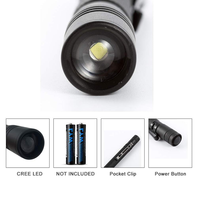 UV Flashlight, LED 395nm Ultraviolet Flashlight, Zoomable Pen Blacklight Flashlight IP54 Waterproof Detector for Pet Urine, Cat Dog Stains, Bed Bug, Household Wardrobe Toilet - BeesActive Australia