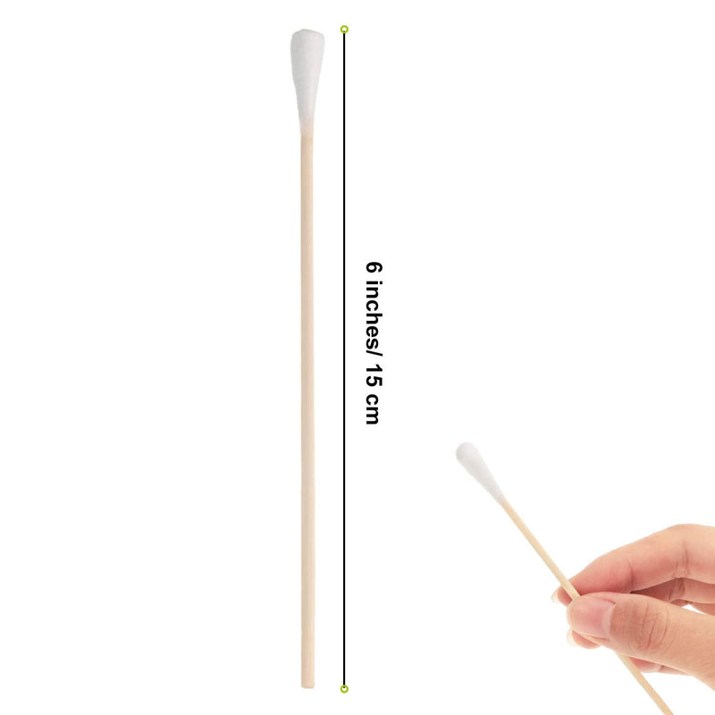 200 Pieces 6 Inches Buds for Dog Long Ear Swab with Wooden Handle for Pet - BeesActive Australia