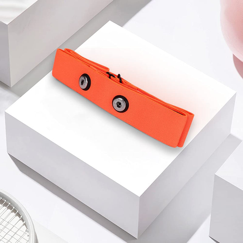 Heart Rate Monitor Replacement Chest Strap Orange Medium - BeesActive Australia