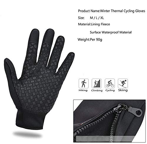 Touchscreen Winter Gloves for Men and Women, Sports & Exercise - Windproof Gloves Anti Slip, Touch Screen Gloves for Walking, Riding, Cycling, Running and Driving Outdoor Activities XL - BeesActive Australia