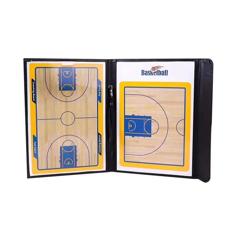 SJIANKE Basketball Coaching Board Coaches Clipboard Tactical Magnetic Board Kit,Portable Strategy Coach Board with Dry Erase, Marker Pen and Zipper Bag - BeesActive Australia