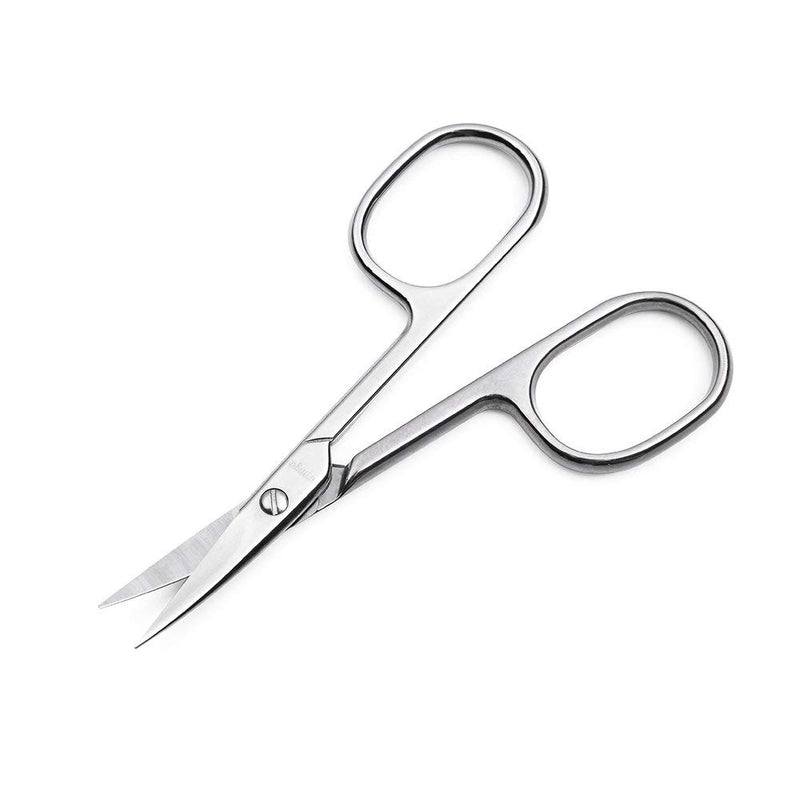 LIVINGO Premium Manicure Scissors Multi-purpose Stainless Steel Cuticle Pedicure Beauty Grooming Kit for Nail, Eyebrow, Eyelash, Dry Skin Curved Blade 3.5 inch - BeesActive Australia