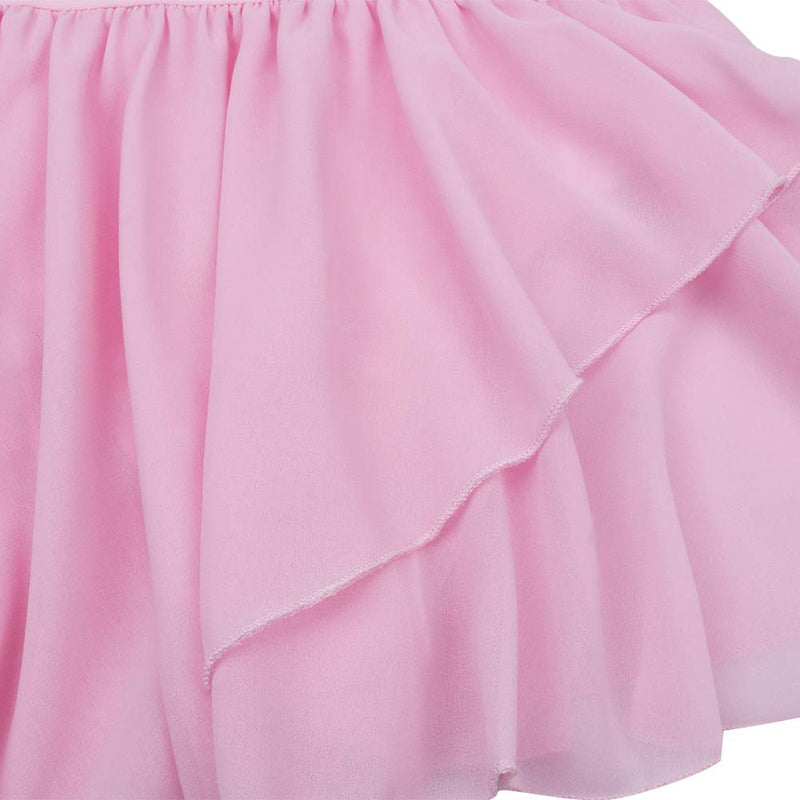 CHICTRY Kids Girls Basic Camisole Ballet Dress Tutu Chiffon Ruffled Gymnastics Leotard Skirt 5-6 Hot Pink - BeesActive Australia