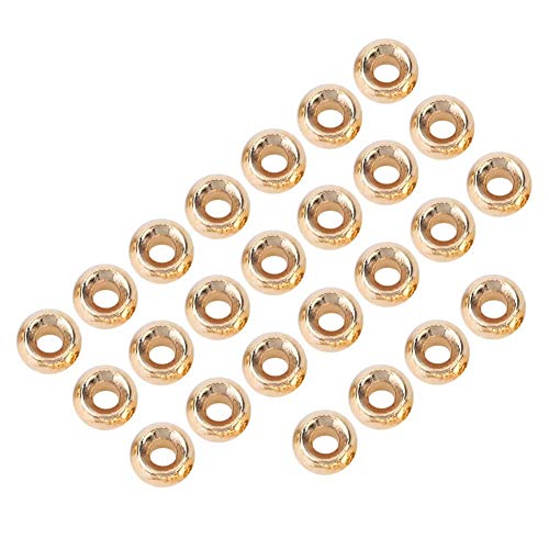 Bnineteenteam 25Pcs Fly Tying Beads Nymph Head Ball Beads Tungsten Alloy Beads Slotted Fly Tying Materials for Fly Fishing Accessory 4.6MM - BeesActive Australia