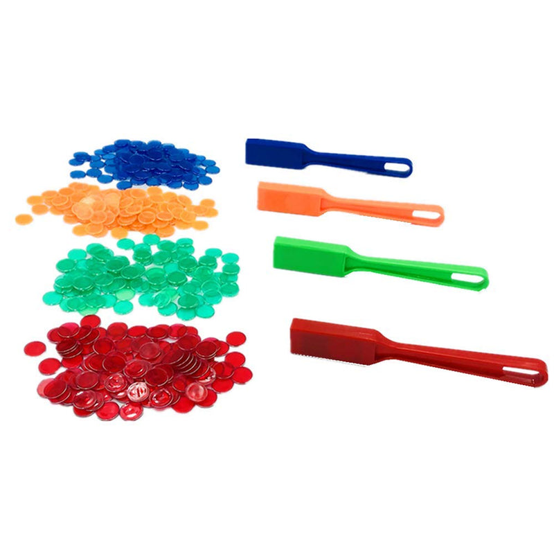 [AUSTRALIA] - Yuanhe Bingo Magnetic Wand with 100 Chips - 4 Sets in Color Red, Green, Yellow and Blue Per Order 