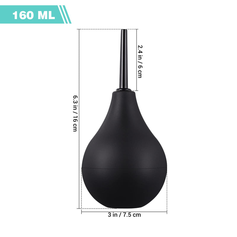 Healifty Clean Douche Safe Douche Medical Clean Enema Bulbs Washing Cleaning Kit for Men and Women (Black 160ml) - BeesActive Australia