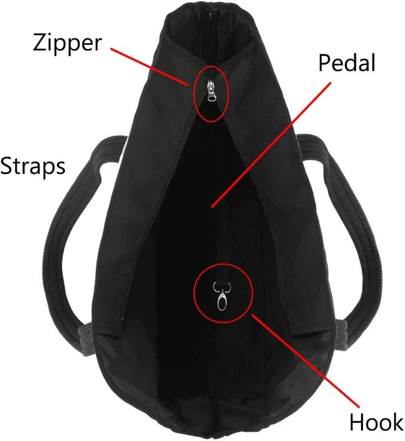 KAMEIOU Pet Dog Purse Carrier Tote Bag for Medium Dogs Travel Soft-Sided Purse Carriers with Pocket Safety Tether Stand Pedal Portable Dog Sling Tote Carrier Purses for Small Medium Dog Doggy Carriers Grey - BeesActive Australia