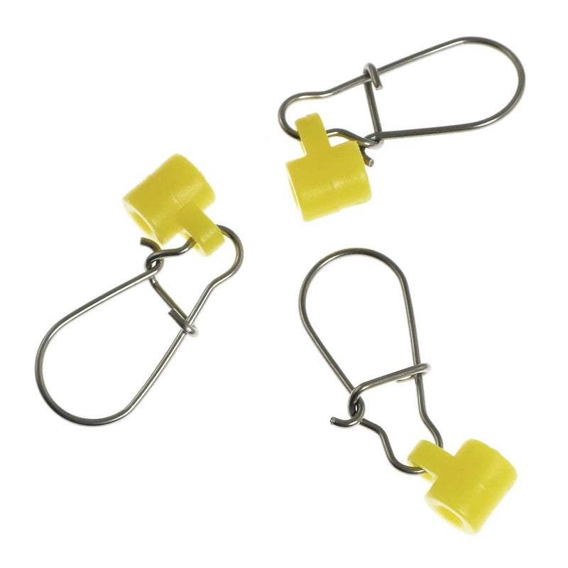 ZRM&E 20pcs Fishing Sinker Slides Swivels with Hooked Snap Fishing Line Connector for Braid Fishing Line Slider Fishing Accessories - BeesActive Australia