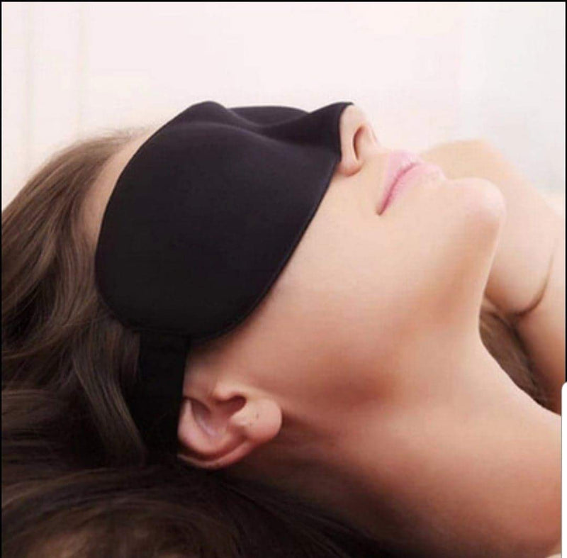 Comfortable Luxury Fashion Memory Foam Sleep Mask, 3D Eye Mask (black) black - BeesActive Australia