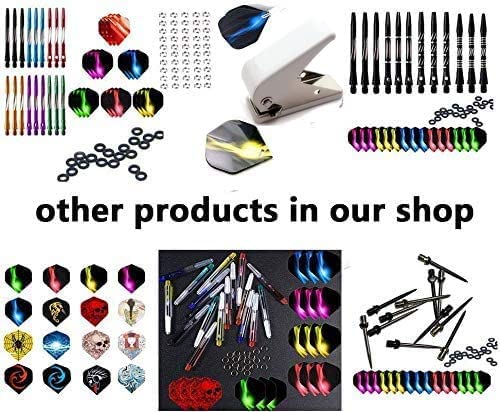 ToBeIT Flight Hole Punch Tool and 5 Sets Dart Flights and Dart shafts Rings - BeesActive Australia