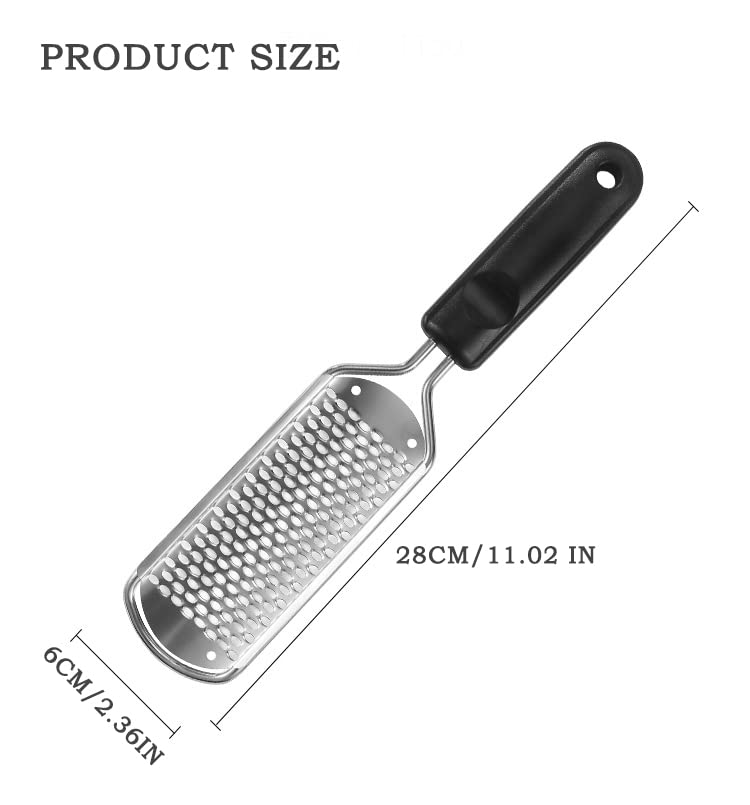Foot Files Hard Skin Remover, Heel Scraper Scrubber Rasp Grater Professional Pedicure Care Tool for Dead Rough Skin Dry Cracked Feet - BeesActive Australia