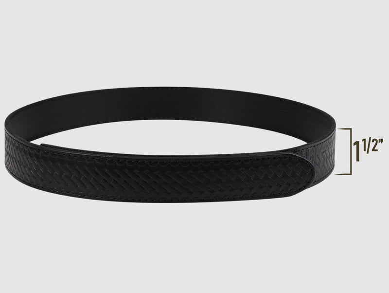 Mechanics Belt Buckleless No Scratch Leather Work Belt Hook and Loop Garrison Belts 1 1/2 Inch Wide 2X-Large (52-56 Inches) Basket Weave - BeesActive Australia