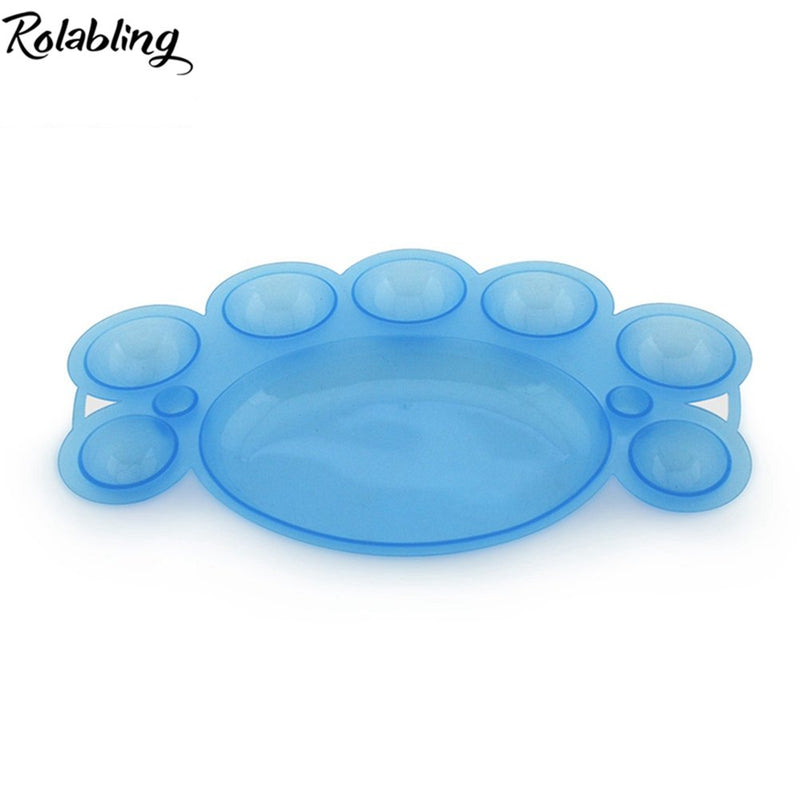 Rolabling 6 pcs Nail Art Dappen Dish Nail Art Polish Color Mixing Palettes Manicure Tool - BeesActive Australia