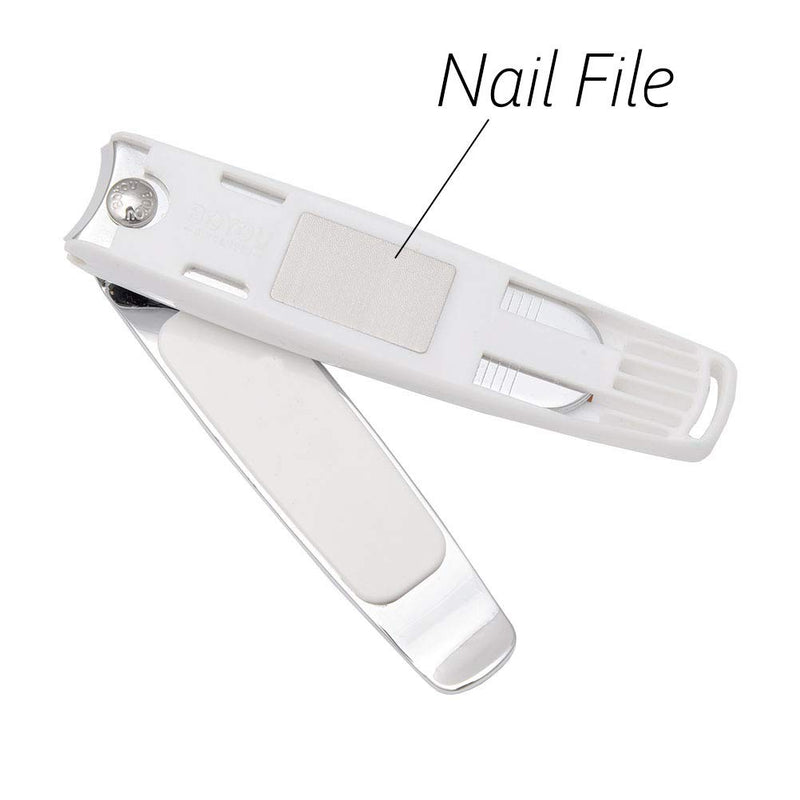 Nail Clippers,Liangery Square Heavy Duty Fingernail & Toenail Clipper Extra Large Nail Trimer Cutters Precision Sharp Blade Finger Toe Nail Cuticle Scissors with Nail File for Men Women 4.03inch Large Curved Clipper - BeesActive Australia