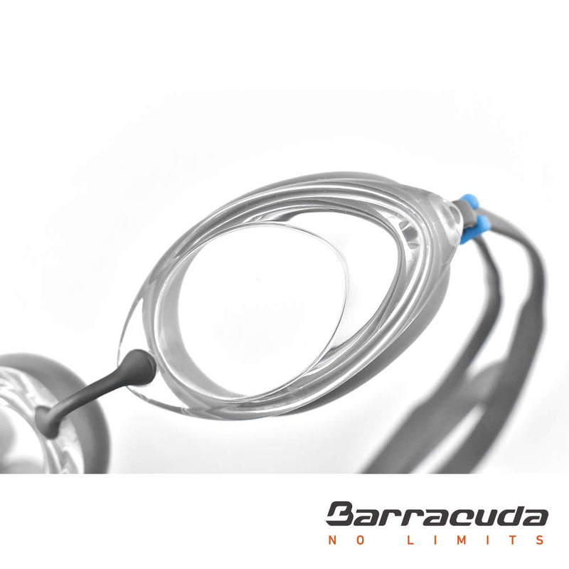 [AUSTRALIA] - Barracuda OP-322 Optical Swim Goggle with 3-Size Nose Pieces, Scratch-Resistant Corrective Lenses, Easy Adjusting for Adults (32295) -7.0 